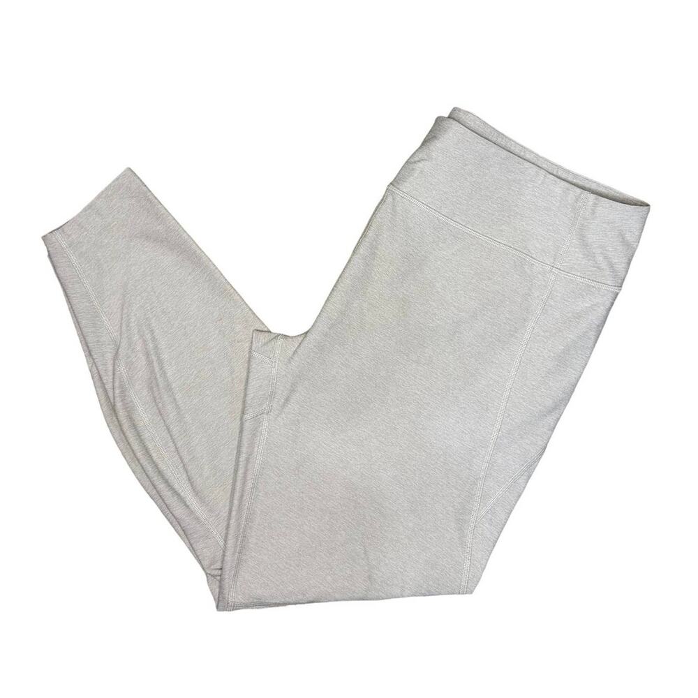 Outdoor Voices Leggings Womens Light tan‎ Marled Cropped  Athletic Gym Sz XL